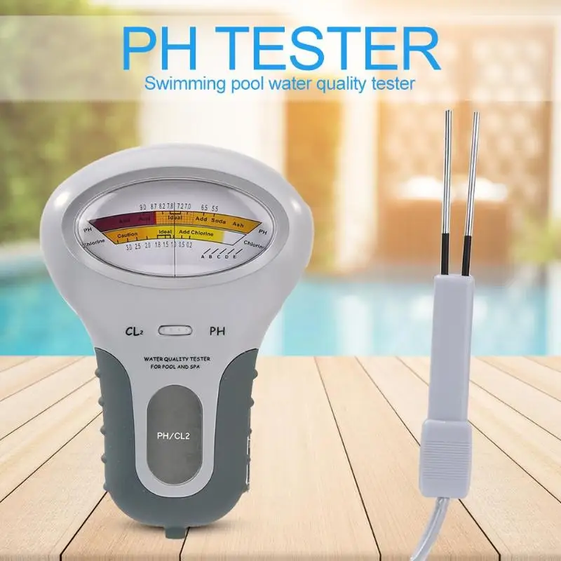 

PC102 CL2 Chlorine Water Quality Tester Set Portable Swimming Pool PH Meter