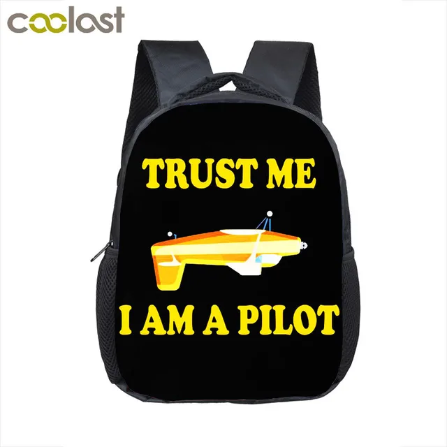 Airplane Pilots Kids Toddler Backpack Small Schoolbag I'm A Pilot