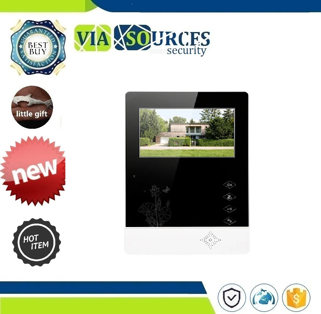 

XM403 For Video Door Phone Intercom System HOMSECUR 4.3" TFT LCD Indoor Monitor
