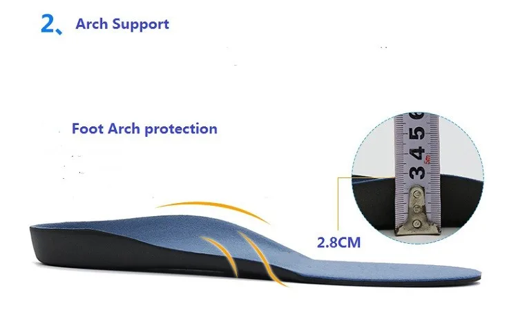 Взрослых EVA плоской ноги ортопедическая обувь с поддержкой свода стопы ортопедические стельки Уход за ногами для мужчин и женщин