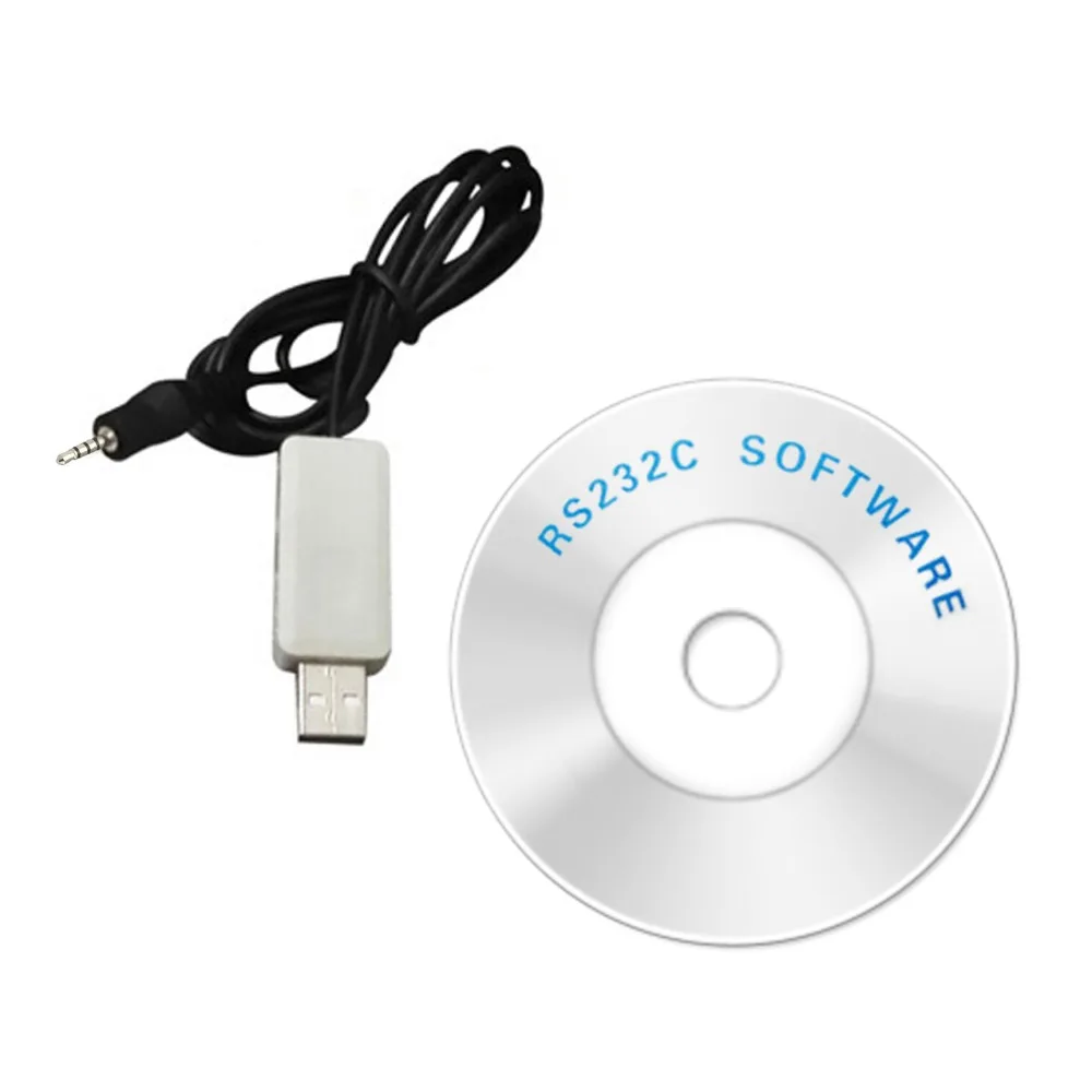 USB кабель с 2 5 мм Диаметр Джек и RS232 компакт диске программное обеспечение|cable port
