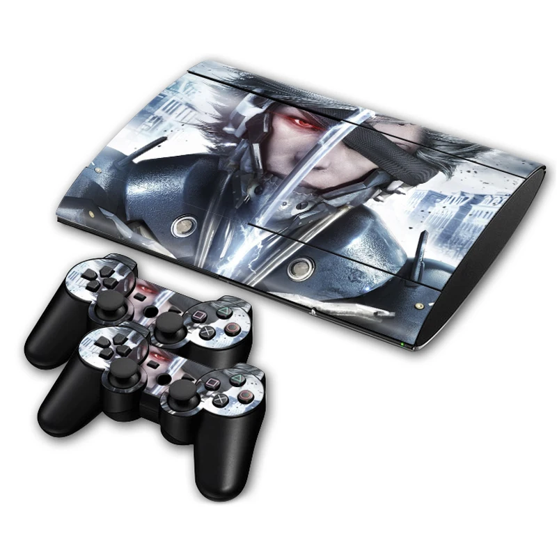 

Skin Sticker Decal for PS3 Slim 4000 PlayStation 3 Console and Controllers For PS3 Slim Skins Sticker Vinyl - Metal Gear Solid