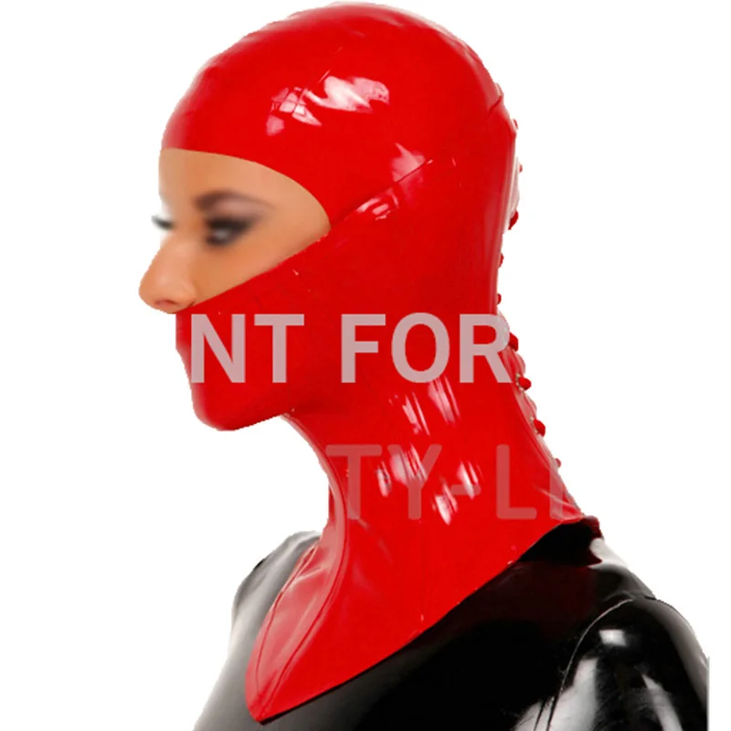 

Латексная Маска-корсет и капот для шеи, соблазнительная маска для носа и рта, 100% натуральная и ручная работа, новое поступление