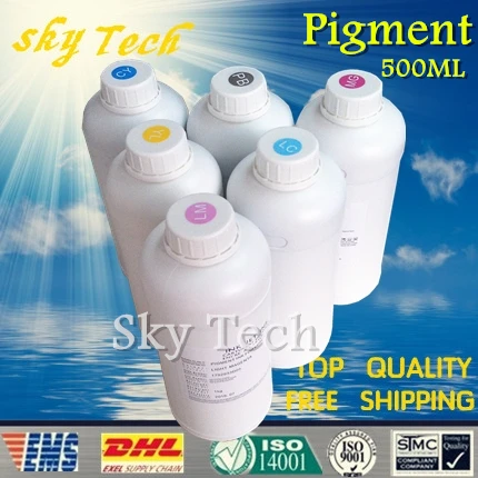 

6*500ML pigment ink suit for Epson cartridges [ BK C M Y LC LM ] , Water proof Ink For Epson printer .