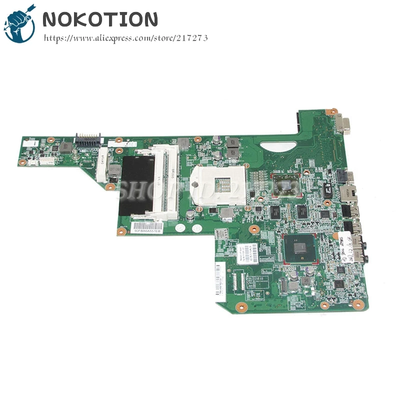 NOKOTION 615381-001 615382-001 материнская плата для ноутбука hp G62 G62-B41E0 HM55 DDR3 с видеокартой 1 Гб