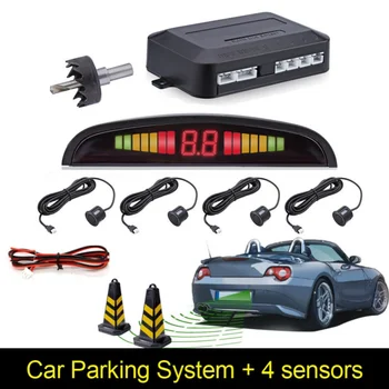 

Car Auto LED Parking Sensor With 4 Sensors Reverse Backup Car Parking Radar Monitor Detector System Back Light Display