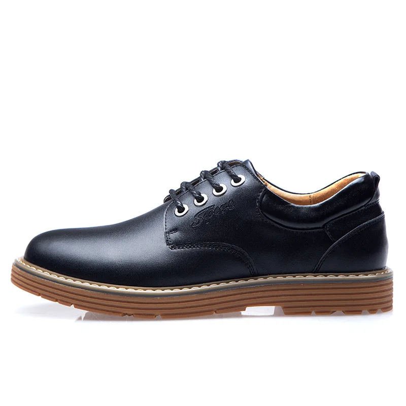 

2016 Promotion Limited British Men's Trend In Spring And Autumn, Leather Work Shoes Low Casual Bignew Arrival Time-limited