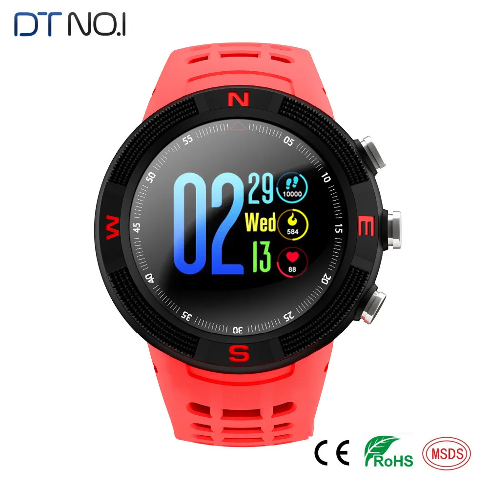 F18 3D Screen Smartwatch Sports Bluetooth 4.2 IP68 Waterproof Smart Watch GPS Call Message Reminder Pedometer Sleep Monitor 9.7