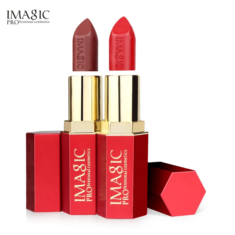 

IMAGIC 12 Colors Matte Lipstick Delicate Crystal Column naked Sexy Lip Sticks Smooth Comfortable texture Matte Lipsticks
