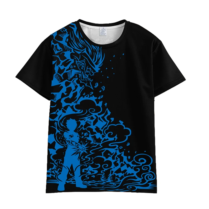 Coshome Fairy Tail Natsu Dragneel Cosplay T shirt Costume Men Women Short Sleeve Summer Tees Tops  (3)