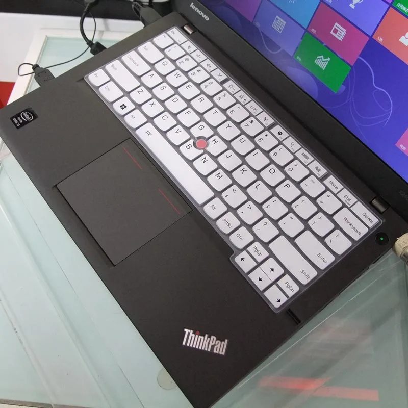 Силиконовый гель клавиатура протектор кожного покрова для lenovo ThinkPad X230s X240 X240s X250 X260 X270 X280 X380 X390 Йога S1 260 370 - Цвет: White