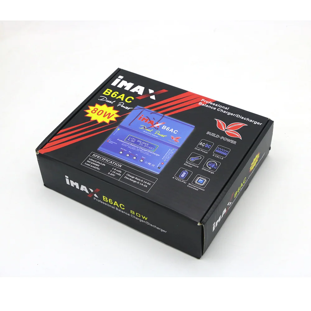 Сборка мощности iMax B6AC 80 Вт Цифровой Lipro аккумулятор баланс зарядное устройство для RC модель Nimh батарея балансировка зарядное устройство