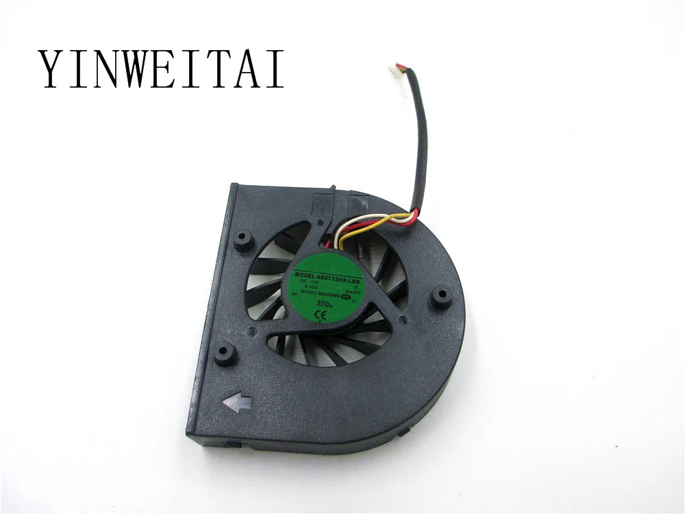 

Notebook CPU Fan for ADDA AB6712HX-LBB DAISY 12V, 4pin (CFFU020) NBT-CFFU020 bare fan. DC 12V 0.3A 4-wire 4-pin connector.