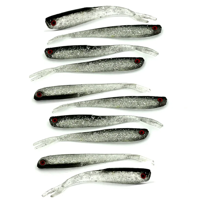 

HENGJIA rubber plastic soft fishing lures artificial swimbaits trout catfish silicone baits pesca fishing baits 10cm 4g