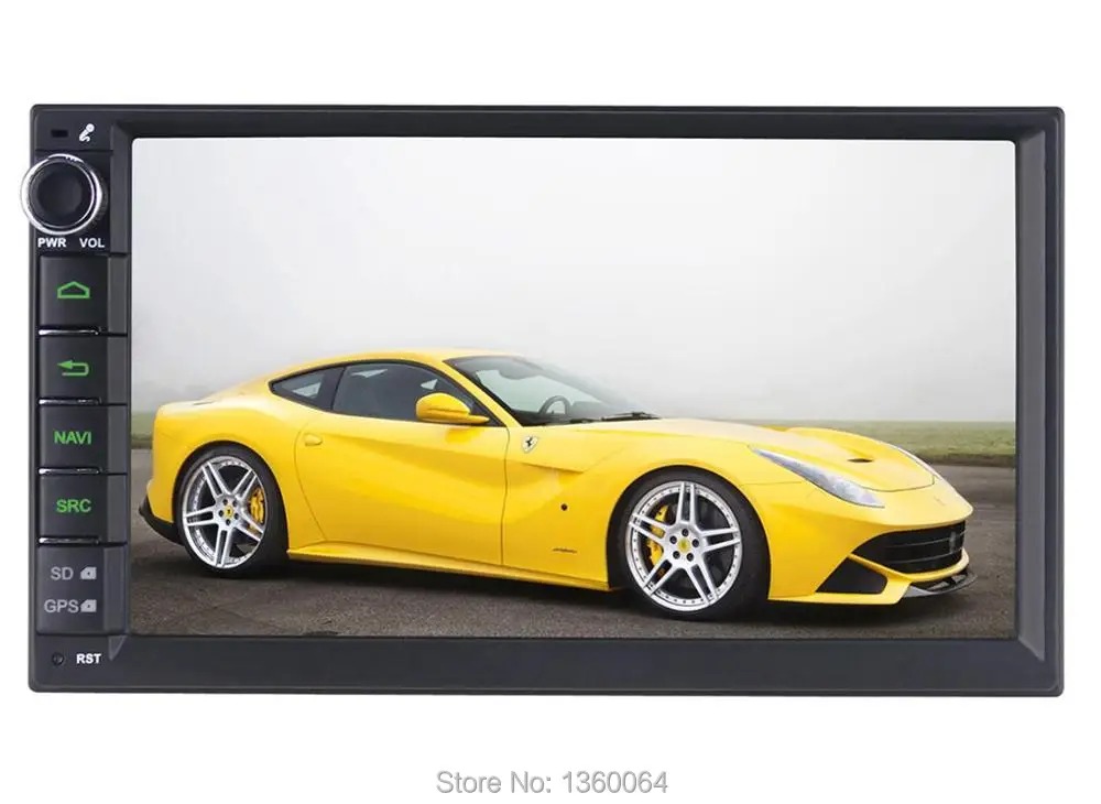 Clearance Quad Core Double 2 Din Android 6.0.1 Lollipop 7" Universal Car Radio Head Unit 1024*600 HD Car GPS Navigation+gift camera 2