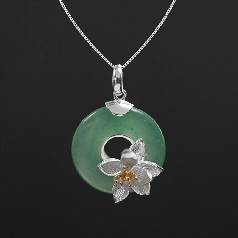 Lotus Fun Real 925 Sterling Silver Handmade Fine Jewelry Lotus Whispers Jewelry Set With Ring Pendant Necklace Drop Earring