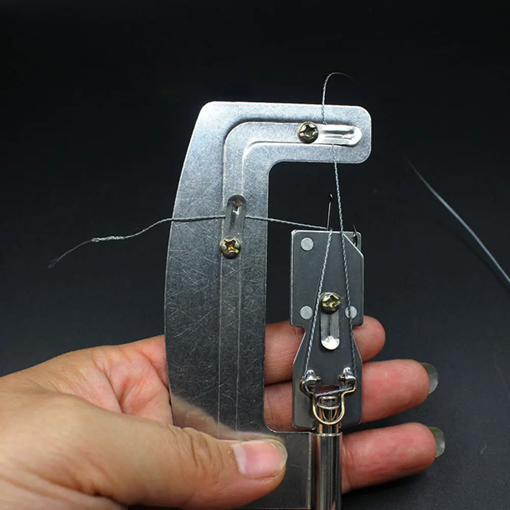 

Fast Hook Fishing Tool Hooking Device Semi Automatic Machine Durable Stainless Steel Silver Tying Hooks Fish Line