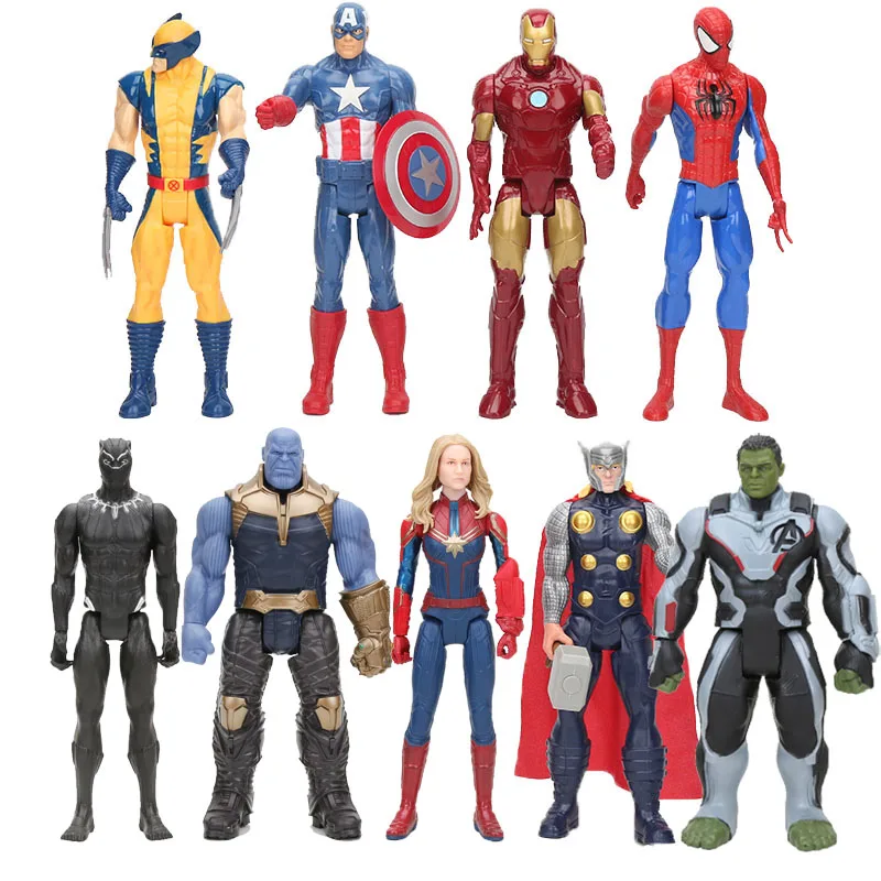 30cm Marvel Super Heroes Avengers Endgame Thanos Hulk Captain