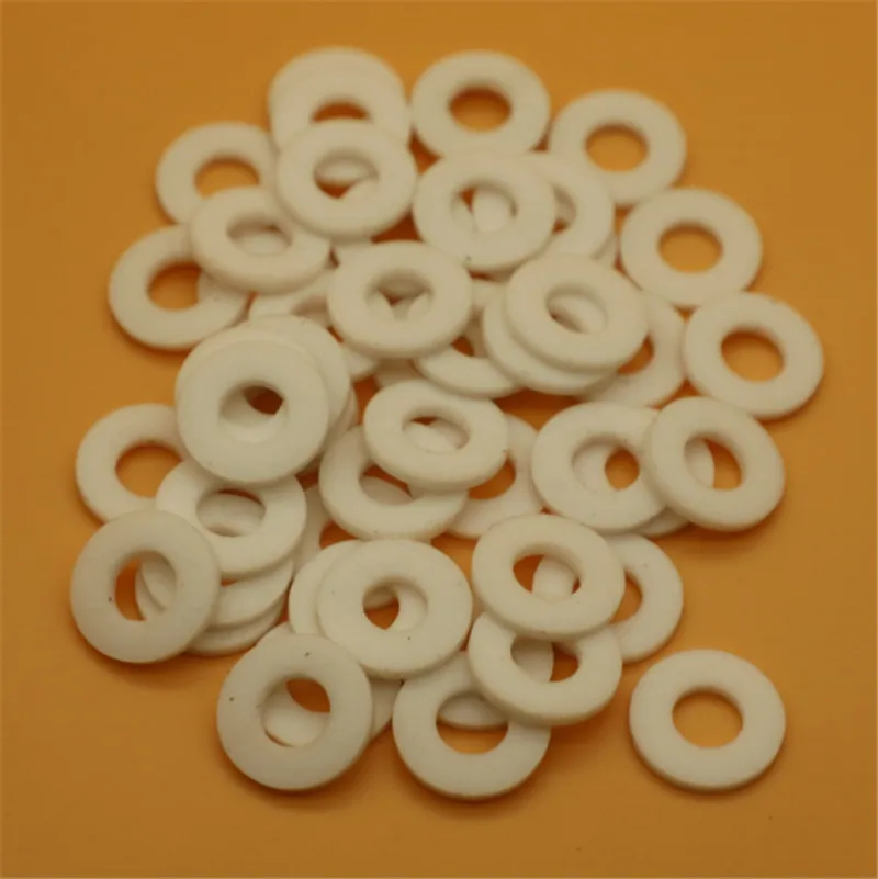 

100pcs 5x8mm/5x9mm/5x10mm PTFE washer gasket high temperature M5 teflon washer 0.2/0.3/0.4/0.5/0.6/0.8/1mm thickness
