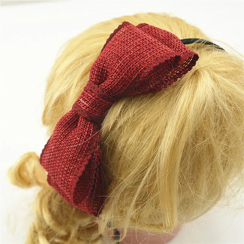 

15-554 bowknot bonito arcos bebe meninas hairbands headbands criancas hoop cabelo tiara boutique headwear acessorio 1psc