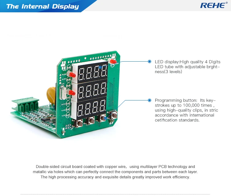 REHE AC RH-3AV73 80*80 мм интеллектуальная аналоговая панель Elctrical вольтметр светодиодный