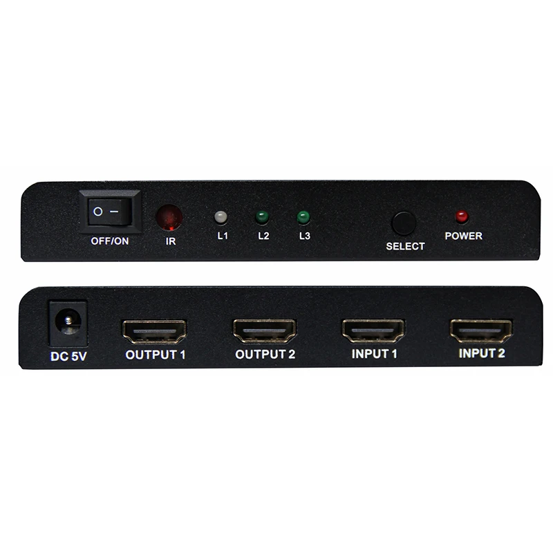 Larryjoe 2017 самый новый HDMI переключатель 2X2 2 в 3D выход Поддержка бокса HDTV ПК DVD PS3 Full