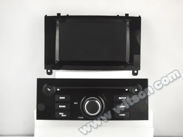 Excellent 7" Android 9.0 Pie OS Car DVD Multimedia Navigation GPS Radio for Peugeot 407 2003-2010 with Greater Viewing Angle IPS Screen 1