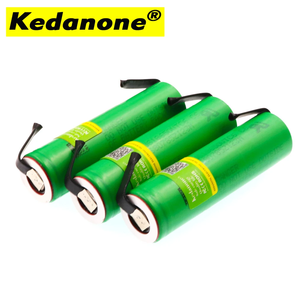 

Kedanone VTC6 3.7V 3000mAh 18650 Li-ion Battery 30A Discharge for US18650VTC6 Tools e-cigarette batteries+DIY Nickel sheets