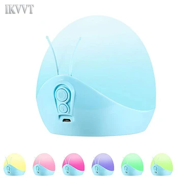 

Snail Music Baby Night Light Color-changing Lamp for Bedroom Lovely Appearance and Safe Use