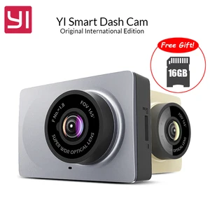 Оригинал Международный edition Yi Smart Автомобильный видеорегистратор Wi-Fi Даш камеры 165 градусов ADAS регистраторы 1080 P 60fps камеры автомобиля регистратор - изображение