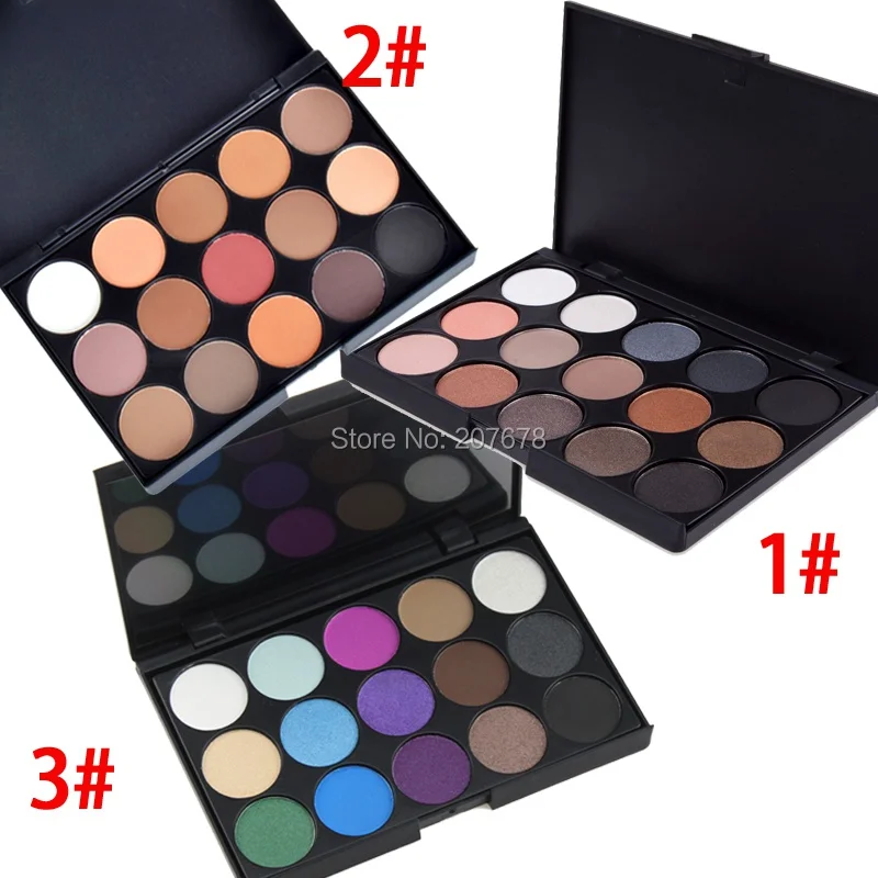 

15 Colors Glitter Matte Shimmer Eyeshadow Pallete Makeup Pigmented Cosmetics Loose Powder Nude Eye Shadow Palette Make-up 3Model