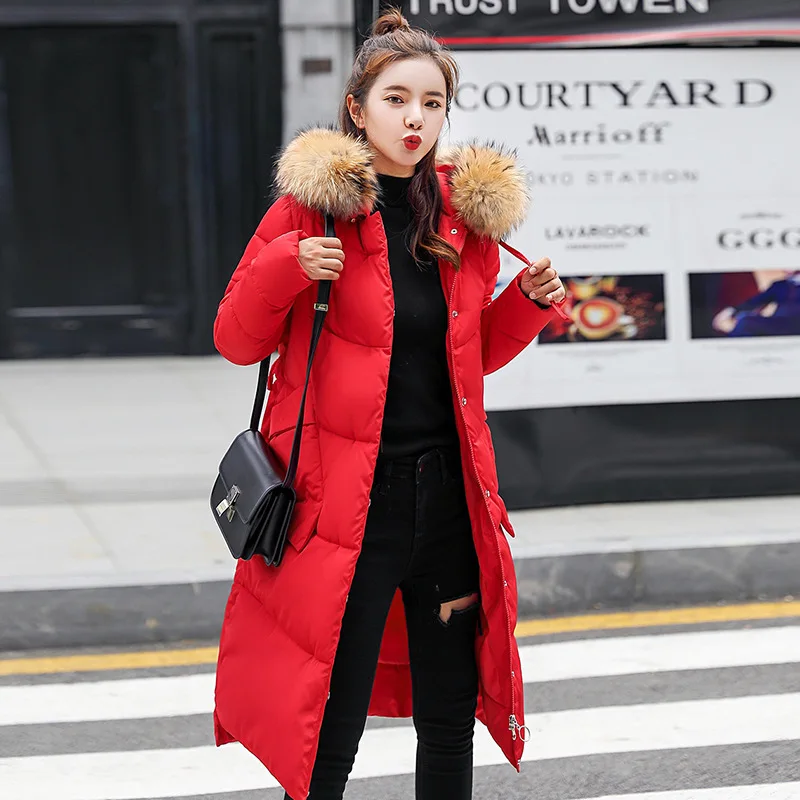 Épaississement white Femme Fonds Rallongent caramel Long 920 Seta Blue culture Automne army Color Auto Nouveau hide Green Et Lead Hiver Vente Coton red Vêtements Coréenne gray 2018 Black w6qOx4C