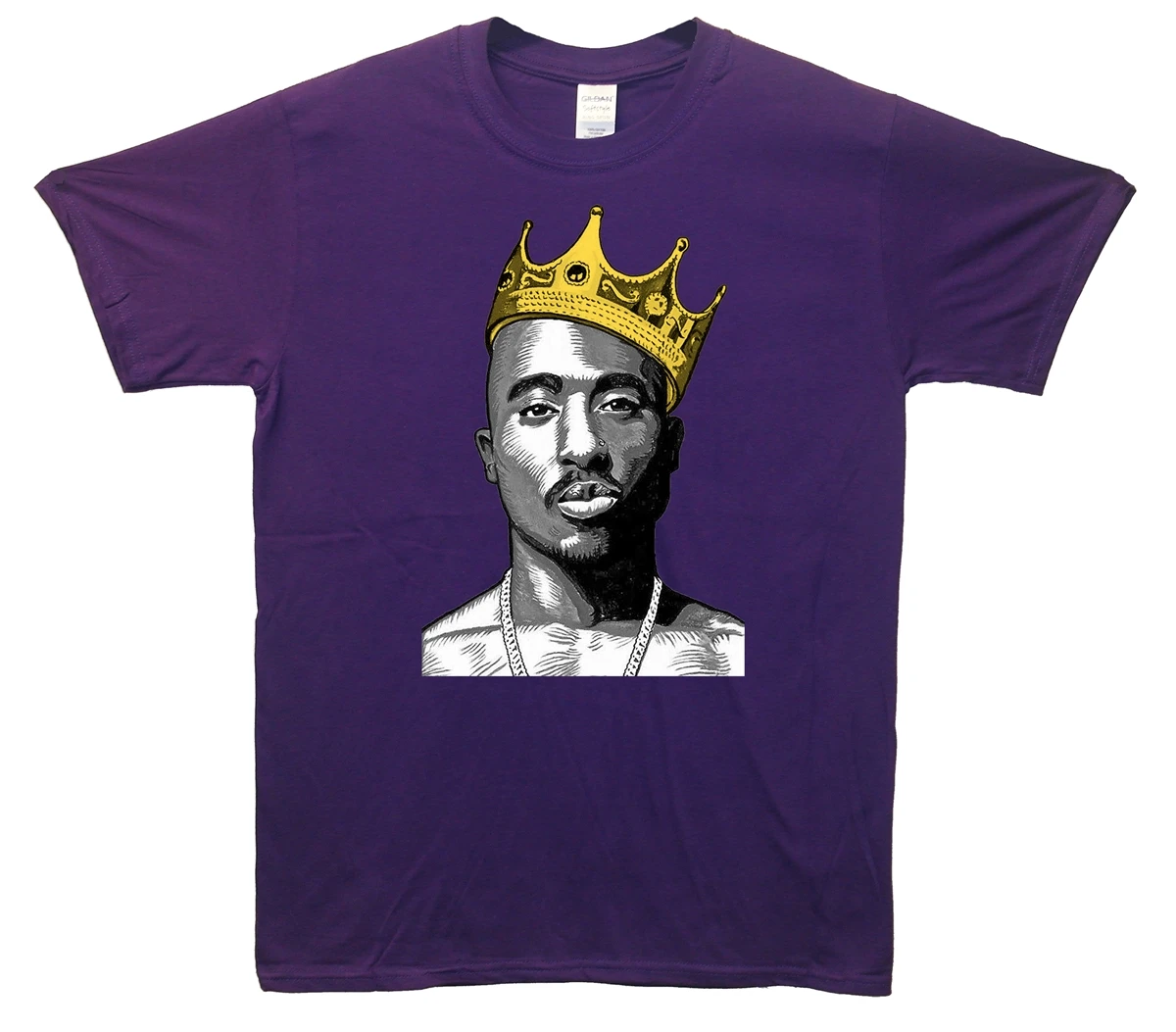 Мужская футболка с коротким рукавом 2Pac Crown летняя 2019|Футболки| |