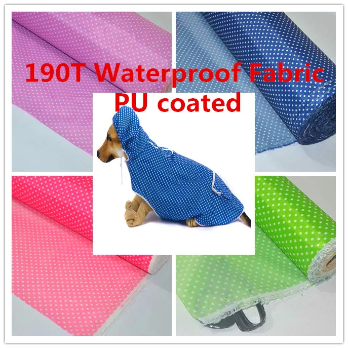 190T Dot Polyester Taffeta Waterproof Fabric Outdoor Upholstery Durable