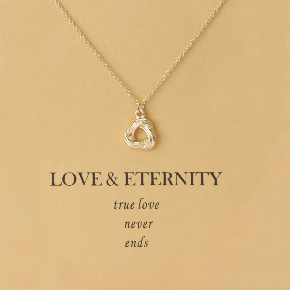 

1pc Fashion LOVE & ETERNITY Charms Choker Collier Necklaces Pendants Women Statement Necklace Jewelry Gift With Card