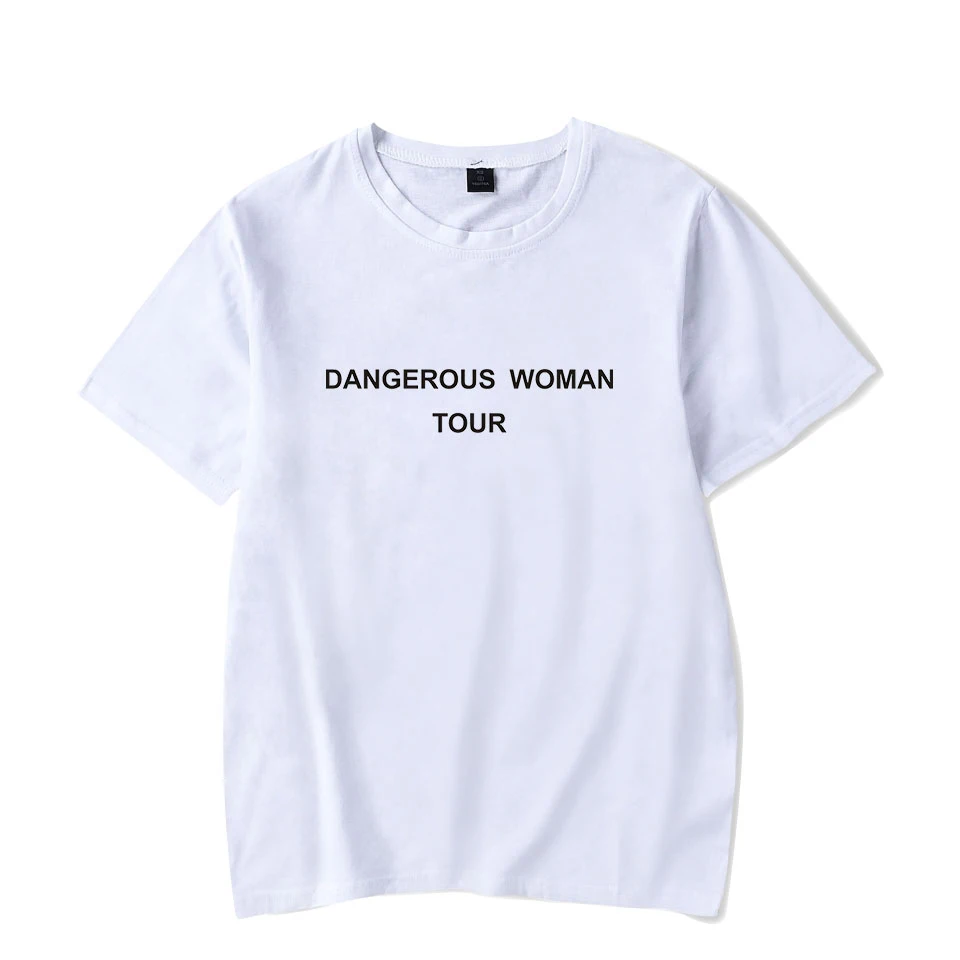 Новая Kpop хип футболка хоп Ariana Grande Dangerous Woman футболки Harajuku Мужская/женская одежда