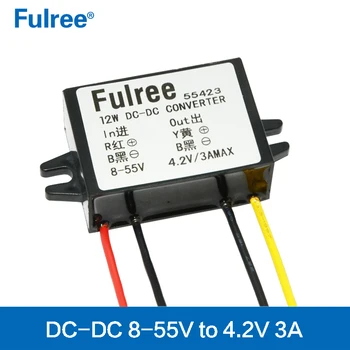 

DC-DC 12V 24V 36v 48V to 4.2V3A12W step down Power Supply Converter car charger