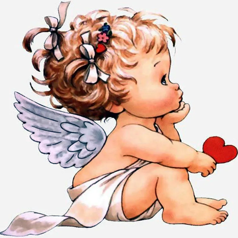 NEW Arrival Needlework Diamond Painting Beautiful girl baby Embroidery All Square/R Drill Rhinestone Mosaic Picture | Дом и сад