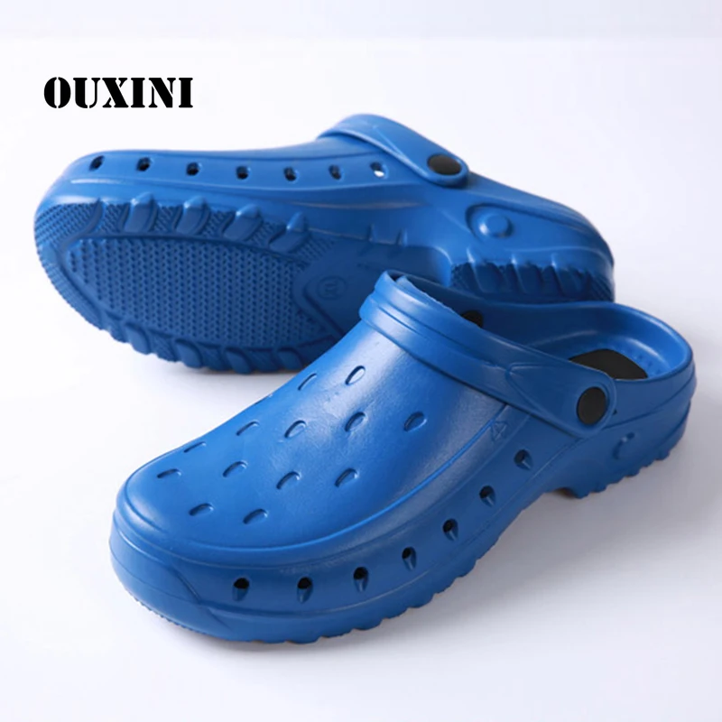 

Summer Chef Shoes Breathable kitchen professional Work Wear Shoes Hotel Restaurant Non-slip Lightweight Men Women Cook slippers