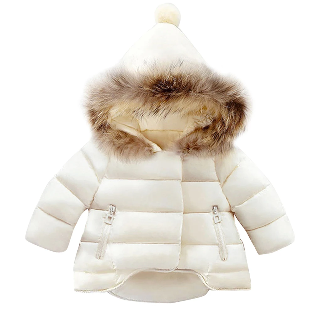 

winter Fashion Winter Newborn Baby Girls Boys Long Sleeve Outdoor Zippered Hooded Coat