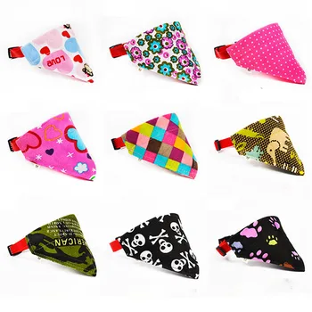 

18 Styles Adjustable Pet scarf Dog Collar Puppy Cat Scarf Collar for Dogs Bandana Neckerchief Pet Accessories bandanas for dogs
