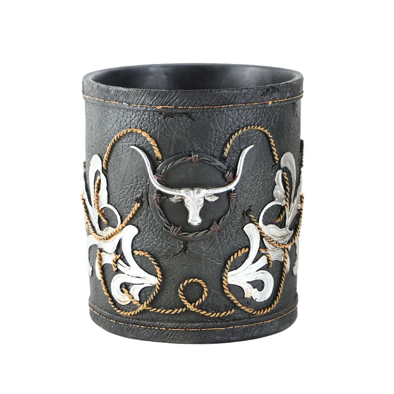 

North American 28 degree American retro trash can creative cowboy home trash can home decoration wholesale