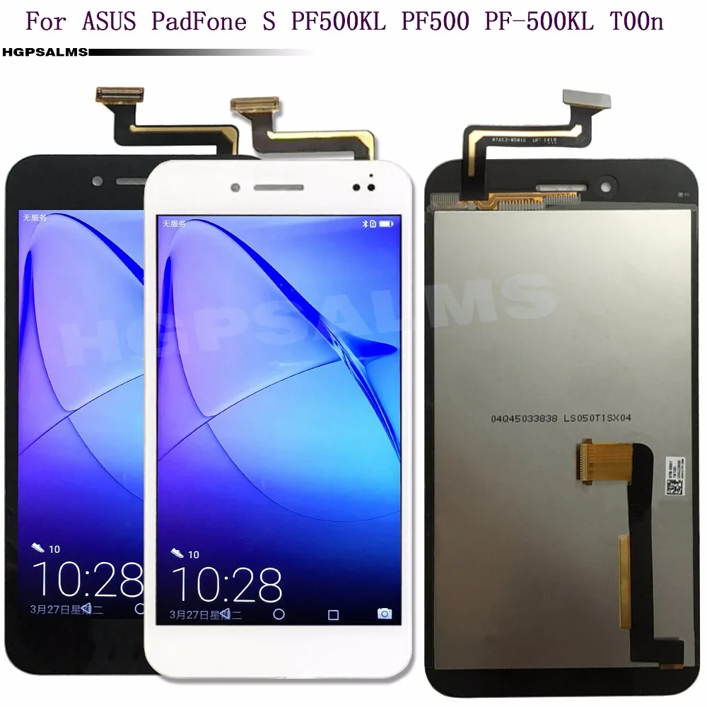 For ASUS PadFone S PF500KL PF500 PF 500KL T00n LCD Display Touch Screen Digitizer Assembly With Frame | Мобильные телефоны и
