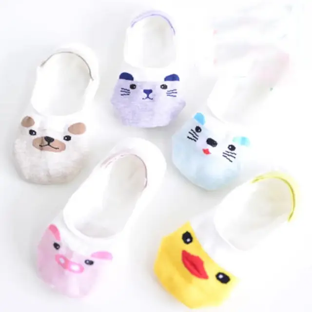 10 pares lote 2017 summer mulheres animal dos desenhos animados no