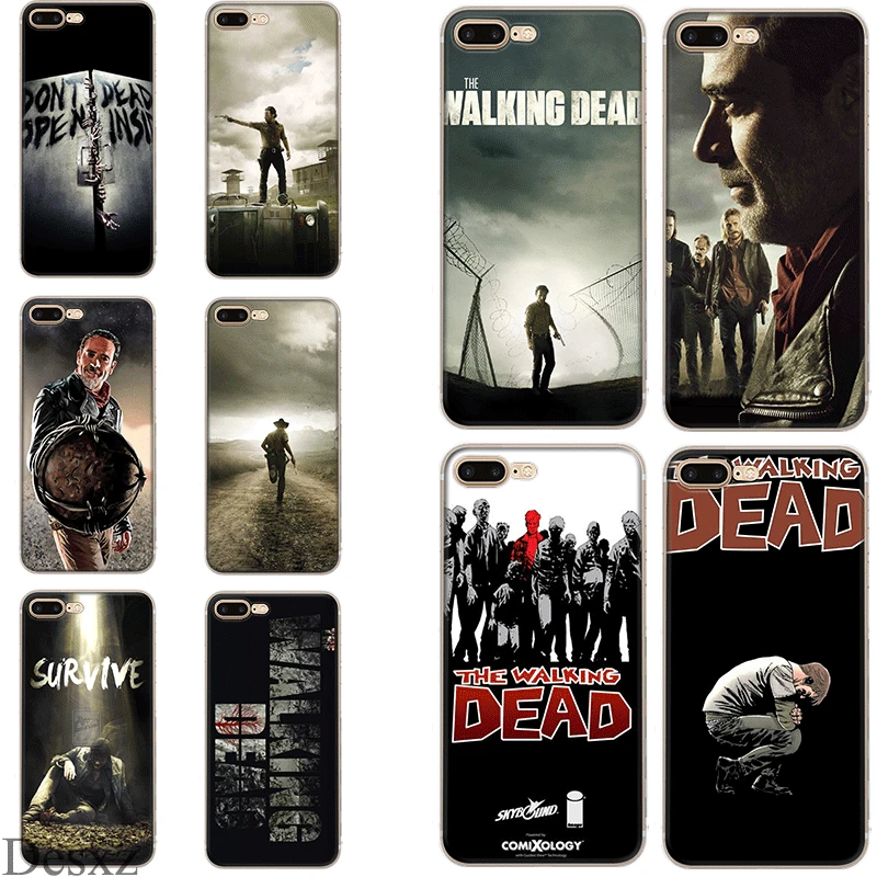 

Mobile Phone Case for iPhone 7 8 Plus iPhone 11 Pro XR X XS Max 5 5s SE 6 6s Cover Walking Dead Bag