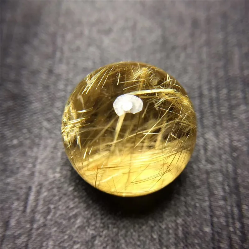 Natural Gold Rutilated Quartz Titanium Pendant (4)