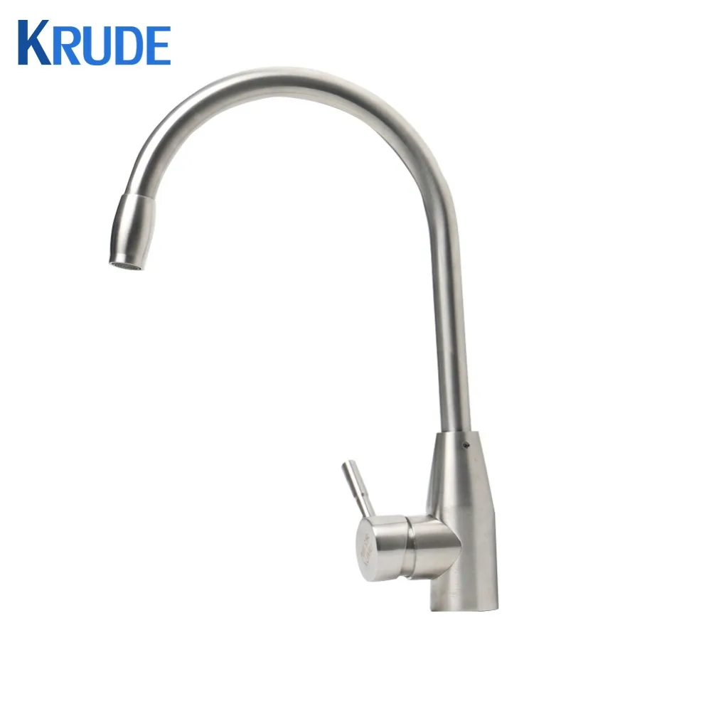 

304 Stainless Steel Kitchen Universal Faucet Cold And Hot Water Mixed Dish Faucet Full Faucet Pull Down Kitchen Sink Faucet