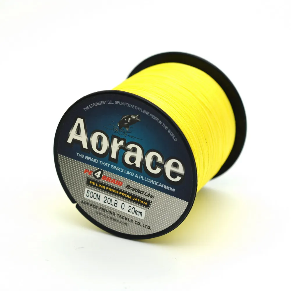 Aorace Brand 500m Super strong Multifilament PE Braid Fishing Line 8LB 10LB 15LB 20LB 25LB 30LB 40LB 50LB 60LB 70LB 80LB 90LB