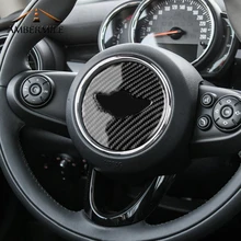 AMBERMILE font b Car b font font b Interior b font Carbon Fiber Steering Wheel Sticker