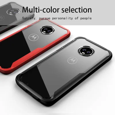

For Motorola Moto G6 G6Plus Case Soft Silicone+Transparent PC Armor Protective Back cover Case for Moto G6 Plus full cover shell